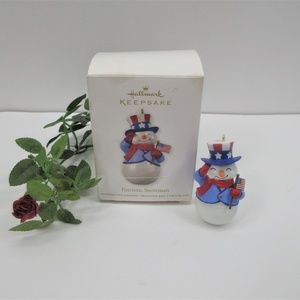 CLEARANCE...Hallmark Ornament Patriotic Snowman